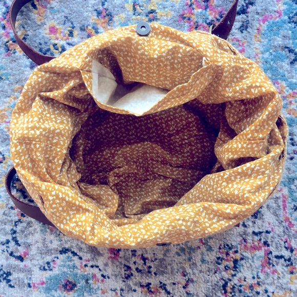 Prana Yellow Patterned Slouchy Tote - Picture 3 of 3